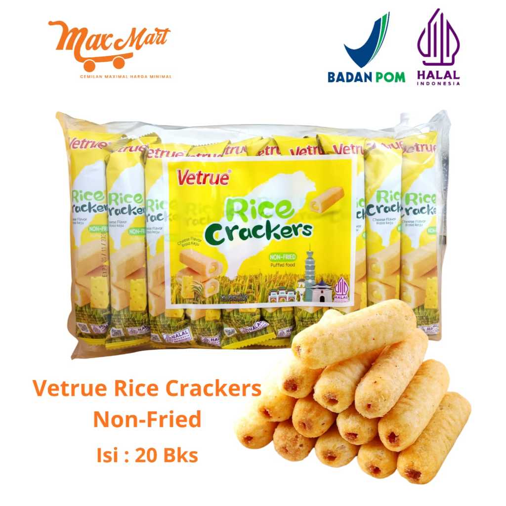 Jual Vetrue Taiwan Flavour Rice Crackers Bentuk Stick Rasa Cheese ...