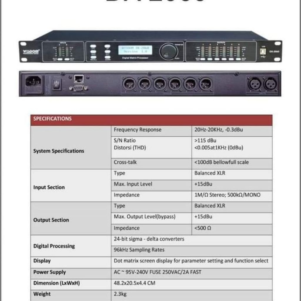 Jual Speaker Management Wisdom DX2060 DLMS Wisdom DX 2060 DLMS Original ...