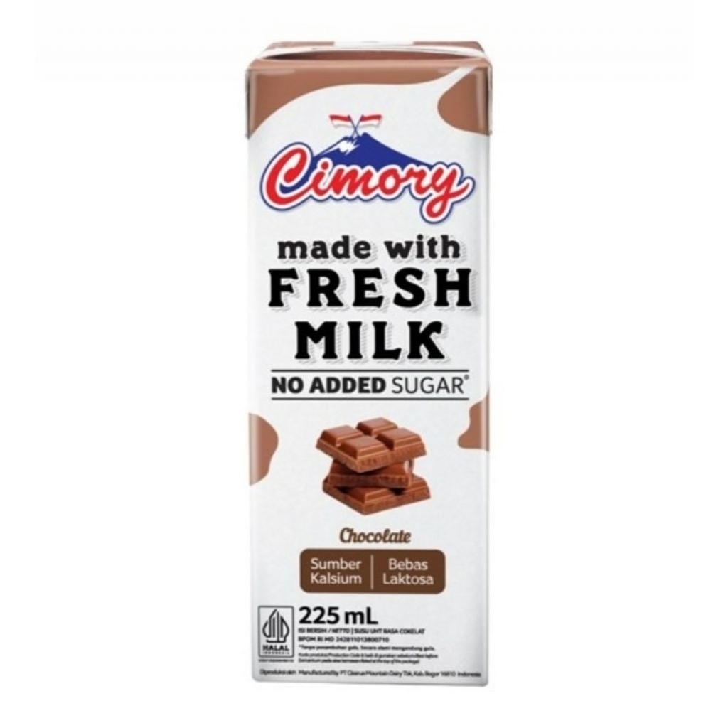 Jual [ 3 Pcs ] Cimory Fresh Milk Susu UHT No Added Sugar 225ml ...