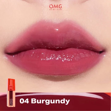 OMG OH MY GLAM Glassy Lip Tint 2g Lip Tint Warna Intense Tahan 12 Jam