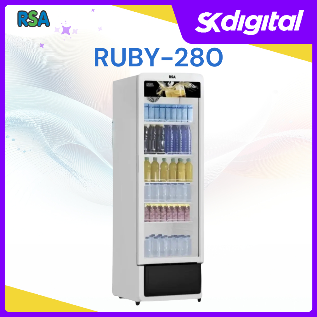 Jual Showcase RSA RUBY-280 Showcase 1 Pintu 5 Rak 280 Liter | Shopee ...