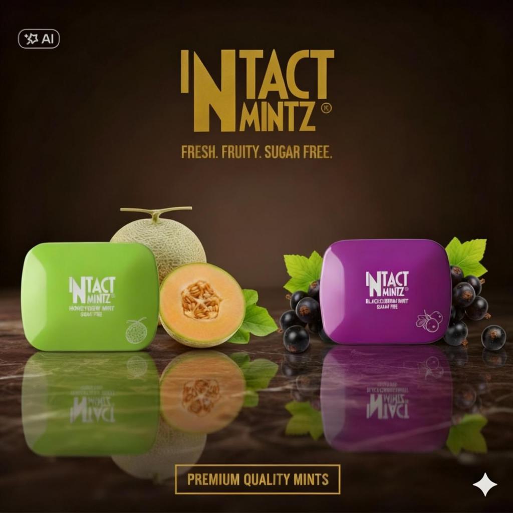 Jual Intact Mintz Honey Melon Mints & Blackcurrant Mints 15g - Permen ...