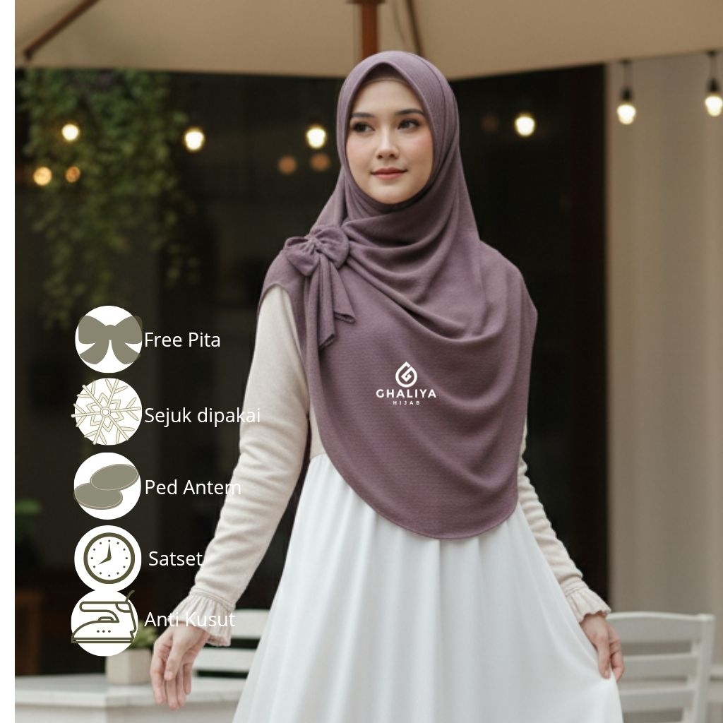 Aluna Ped Antem Pashmina Knitt Curve Malay