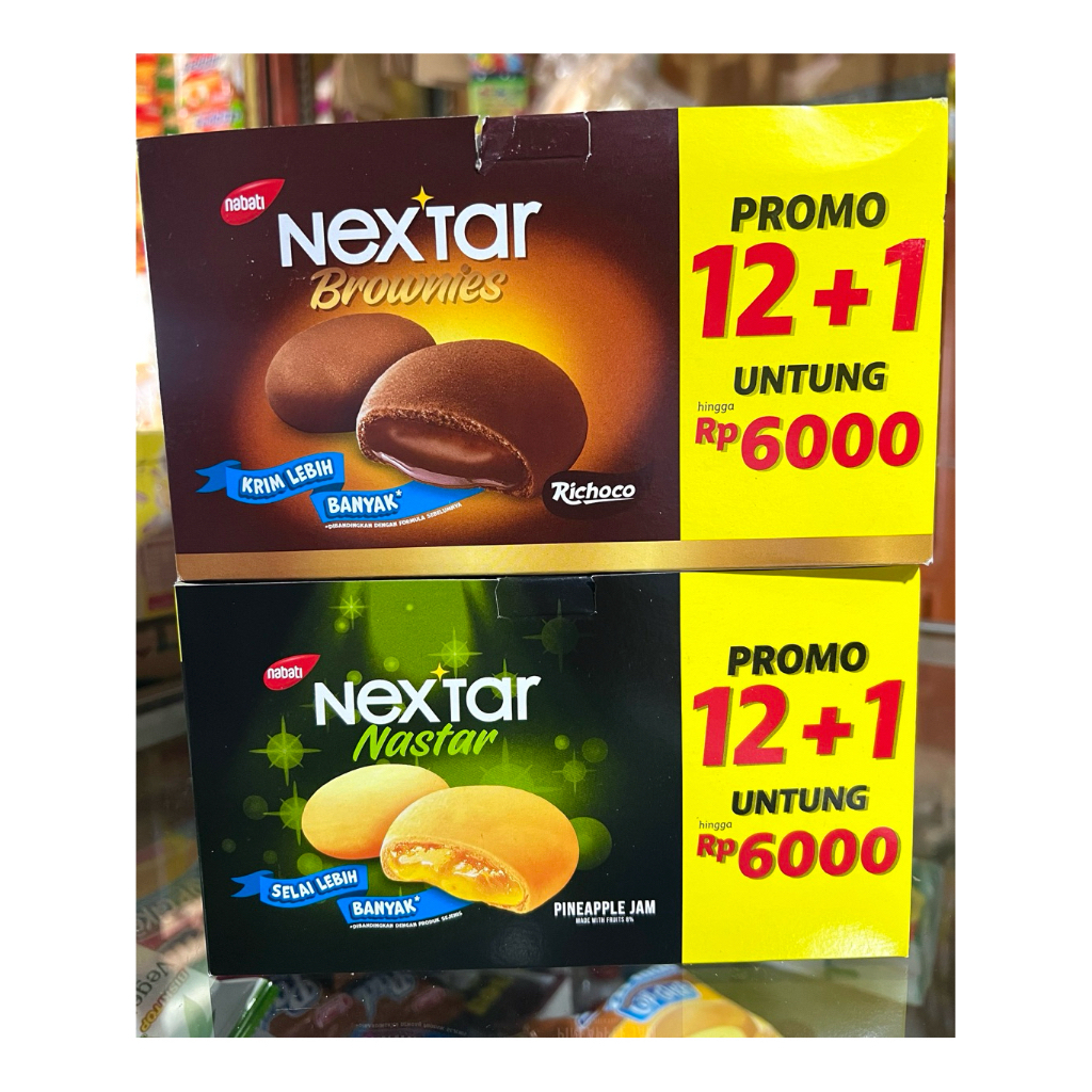 Jual Nextar Brownies Nabati Nextar Nastar 1 Box isi 12 Pcs | Shopee ...