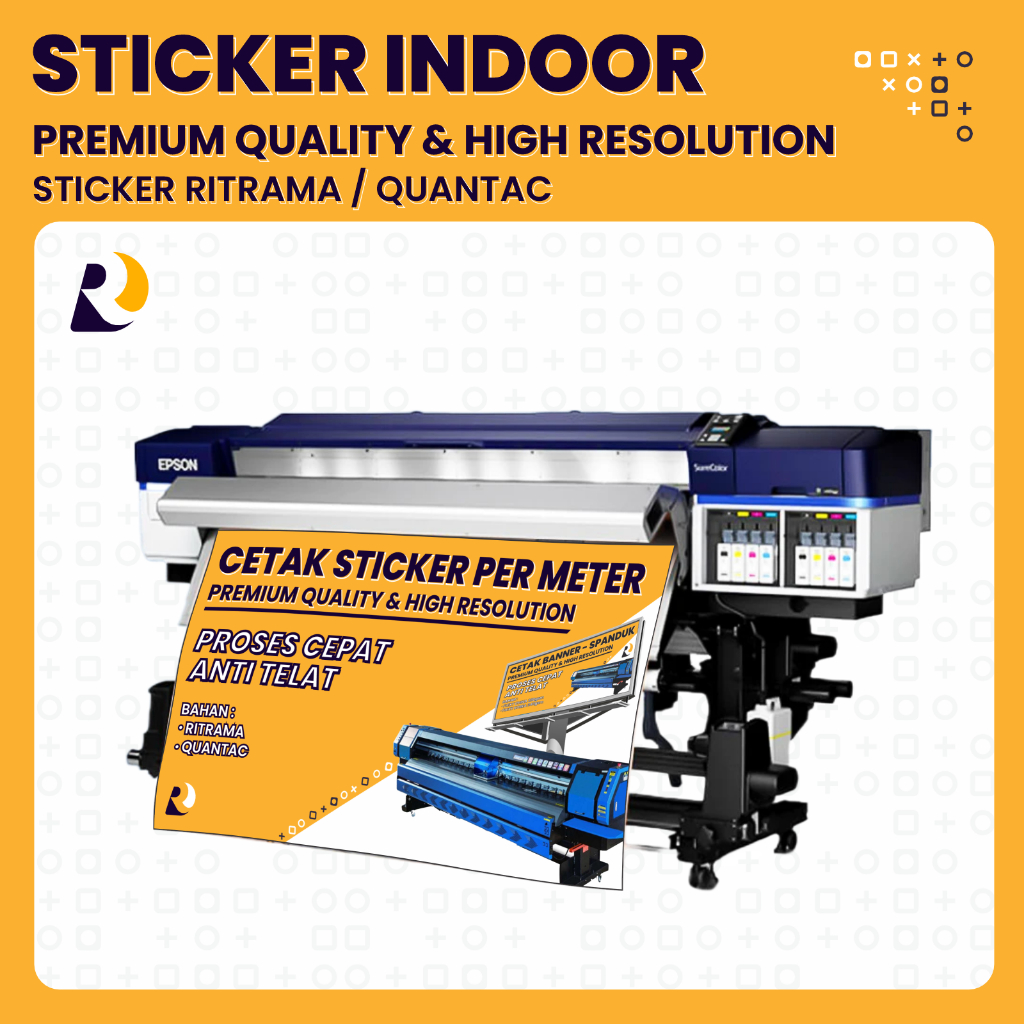 Jual Cetak Sticker per meter / Sticker Vinyl Indoor | Shopee Indonesia