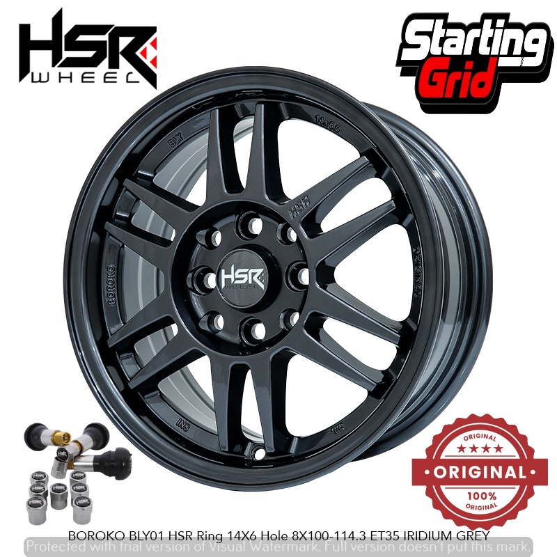 Jual VELG HSR MODEL RPF R14 PCD 4X100-114,3 ET35 LEBAR 6 COCOK UNTUK ...