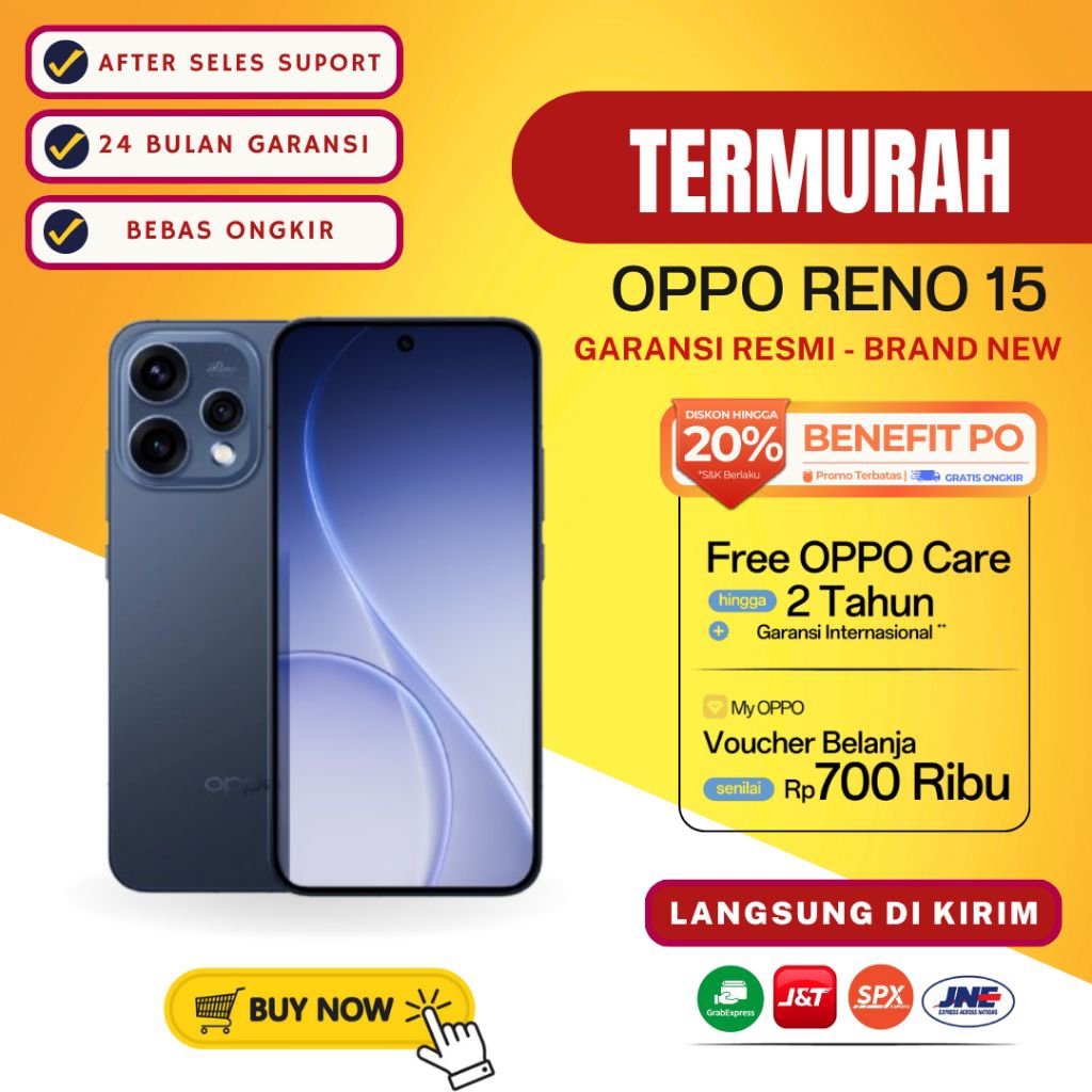 Jual [PRE-ORDER] OPPO RENO 15 5G 8GB/256GB Garansi RESMI | Shopee Indonesia