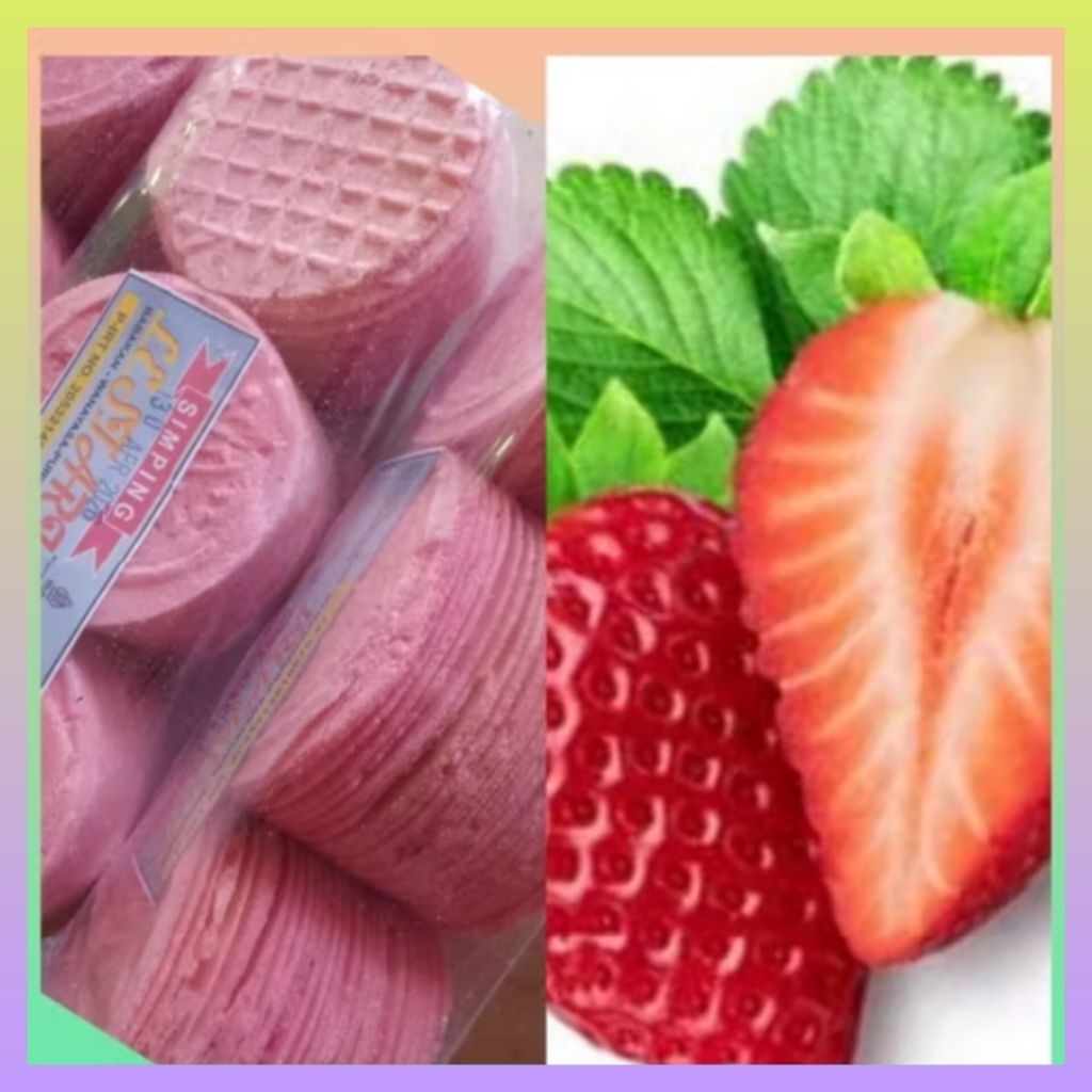 Jual Simping tipis bakar rasa strawbery 1 bungkus | Simping khas ...