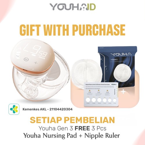 YOUHA THE INS NEXT (GEN 3) / Pompa Asi Elektrik / Handsfree breast pump tanpa ka