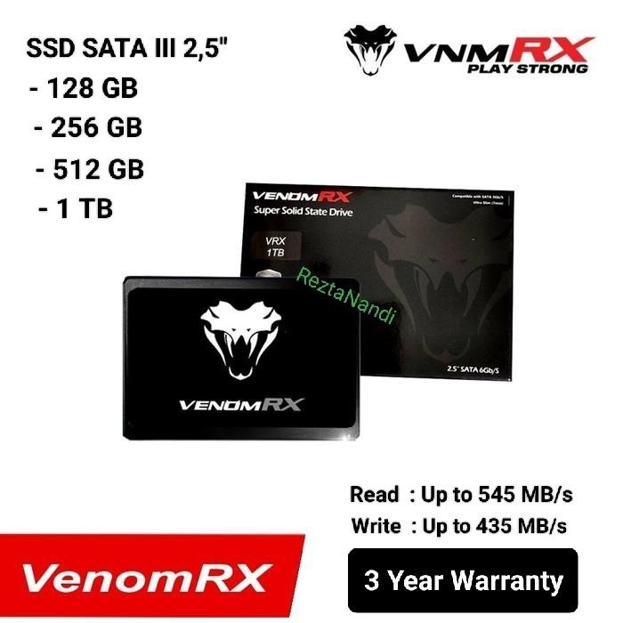 Jual VENOMRX SSD SATA 128GB 256GB 512GB 1TB Venom RX SSD Sata 3 2.5 ...
