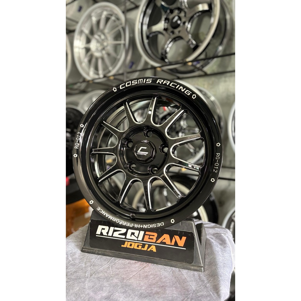 Jual velg cosmis RG012 r15 black milling spoke pcd 5x114 kondisi baru ...