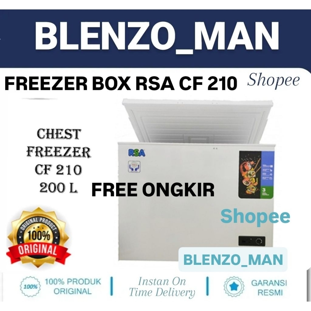 Jual FREEZER BOX RSA 200 LITER | Shopee Indonesia