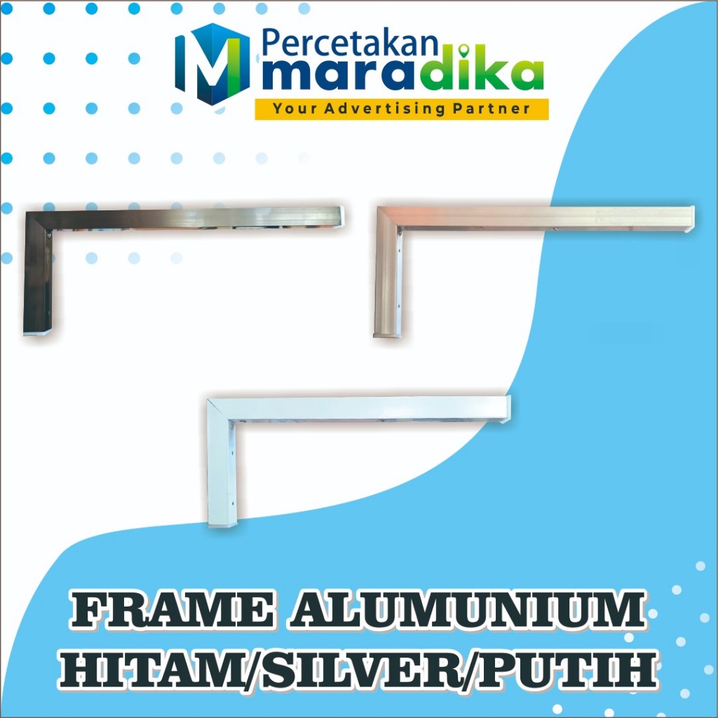 Jual FRAME SAJA BAHAN ALUMUNIUM UKURAN 25X10CM, 30X10CM, 35X10CM. FRAME ...