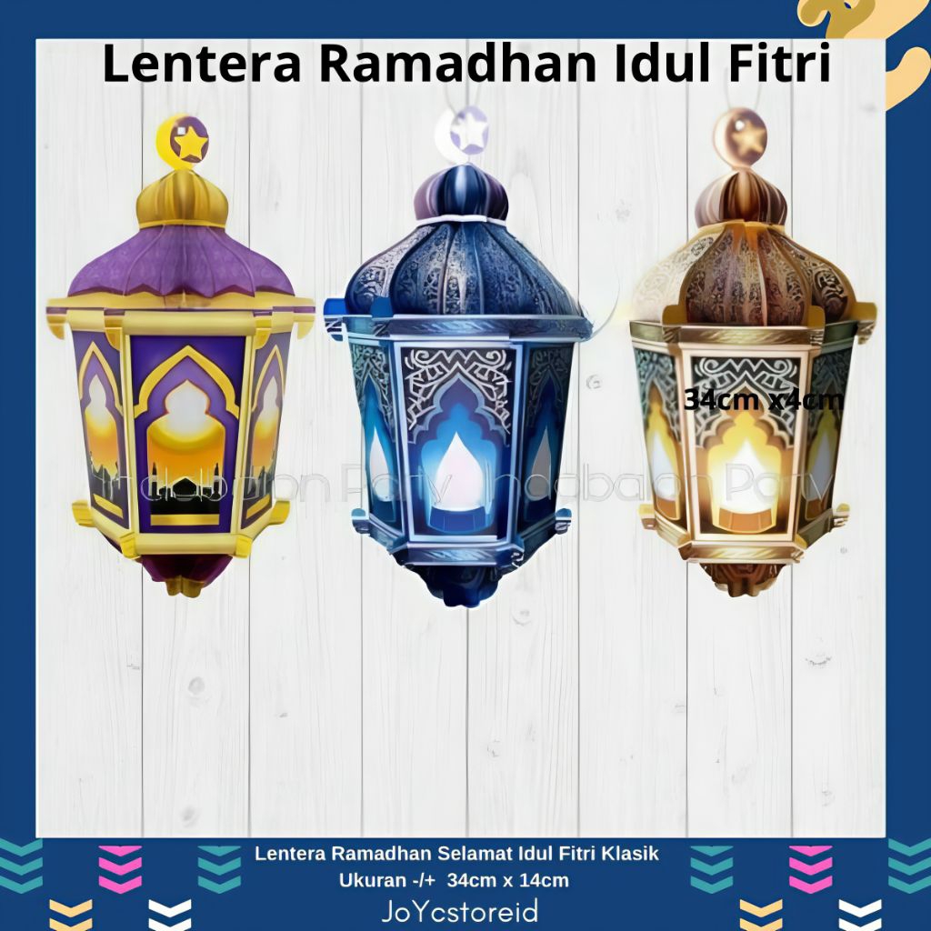 Lentera Ramadhan Idul Fitri Klasik 34cm