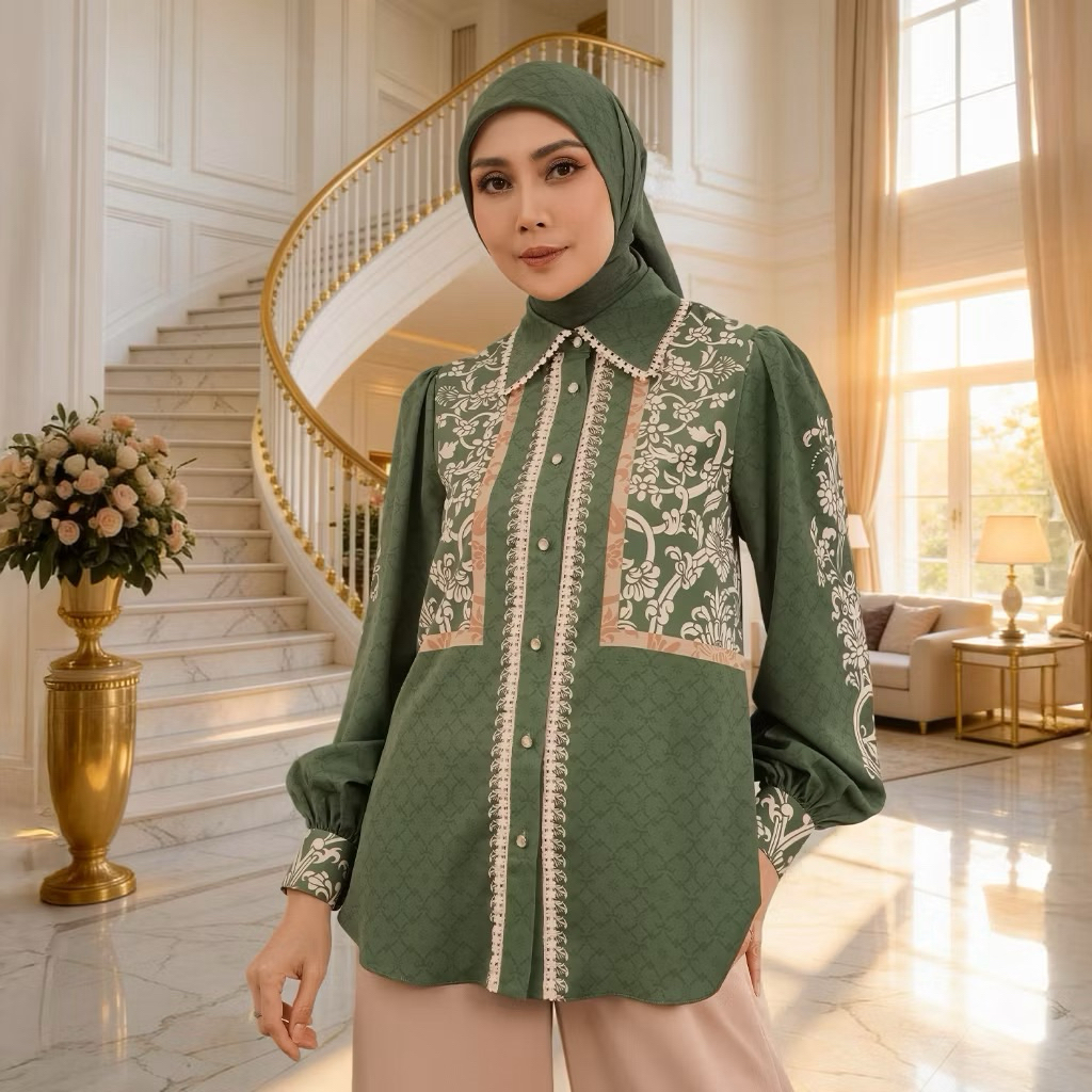 Jual MANDJHA Zalina Blouse Raya By IVAN GUNAWAN - Busana Muslim Modest ...