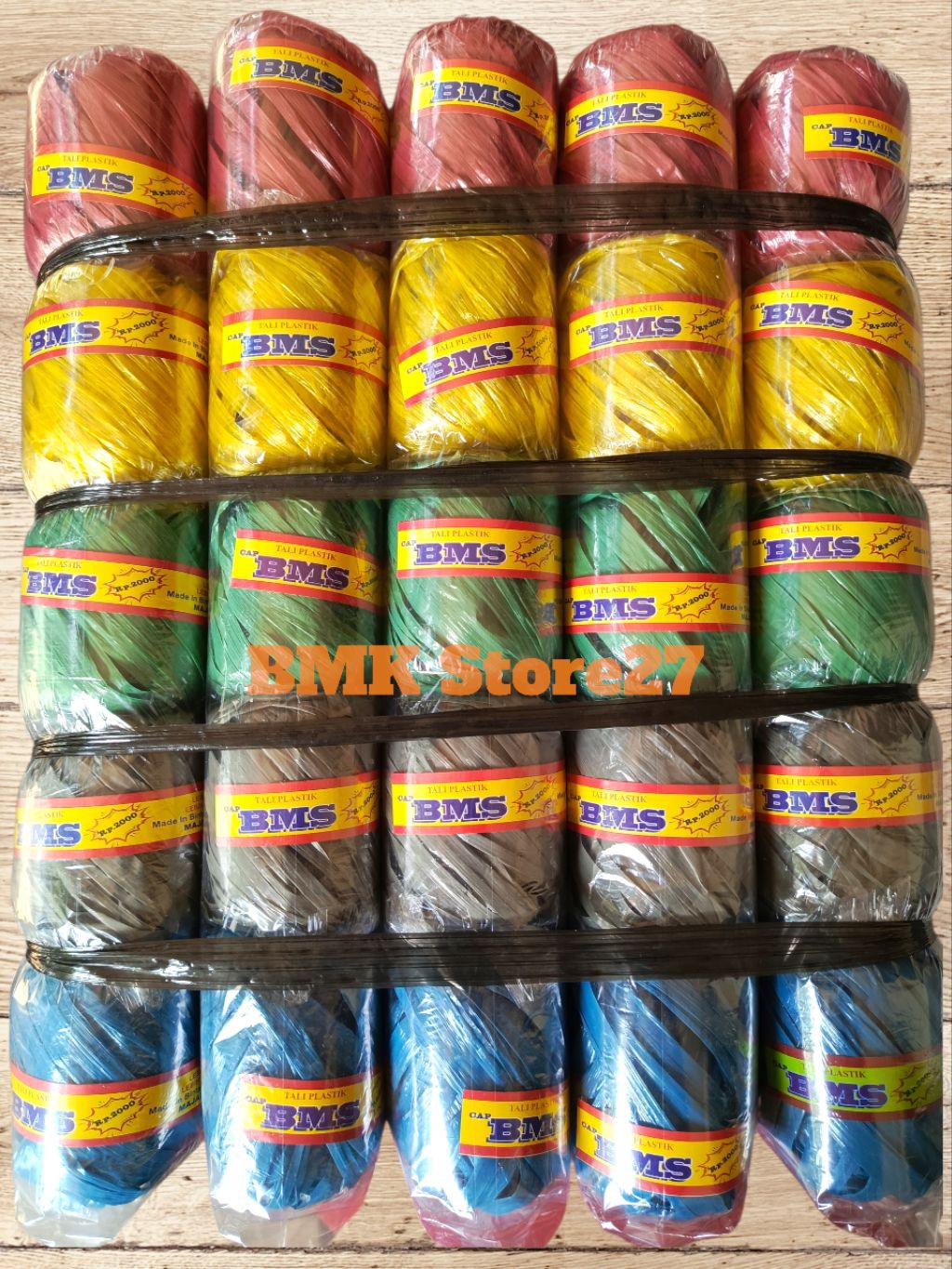 Jual Tali Rafia Eceran 2000 - Tali Rafia BMS - 1 Ball Isi 50 Pcs ...
