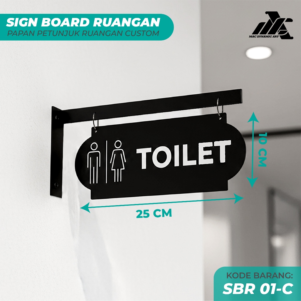 Jual SIGN BOARD TOILET CUSTOM SIGNAGE BAHAN BESI - PAPAN PENANDA ...