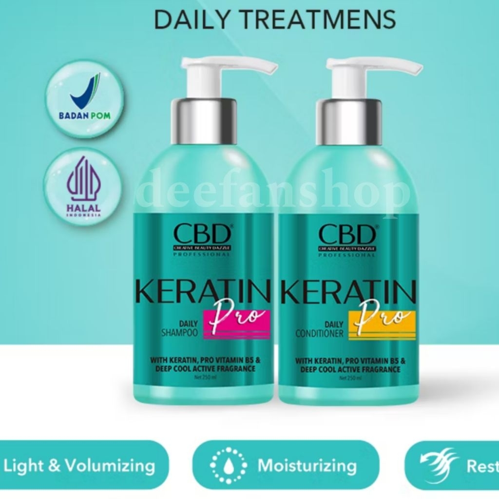 Jual CBD KERATIN Shampoo / Conditioner Perawatan Rambut Kering dan ...