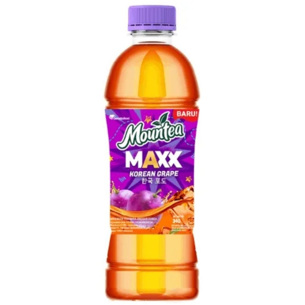 Jual Mountea Maxx Korean Grape 340ml (Minuman Teh Rasa Anggur) | Shopee ...