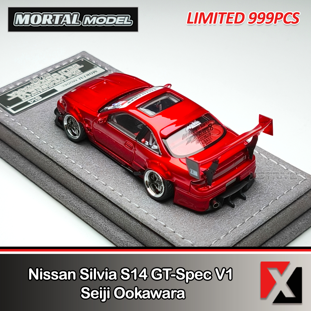 Jual MORTAL MODEL 1:64 Nissan Silvia S14 GT-SPEC V1 Cambergang 1.0
