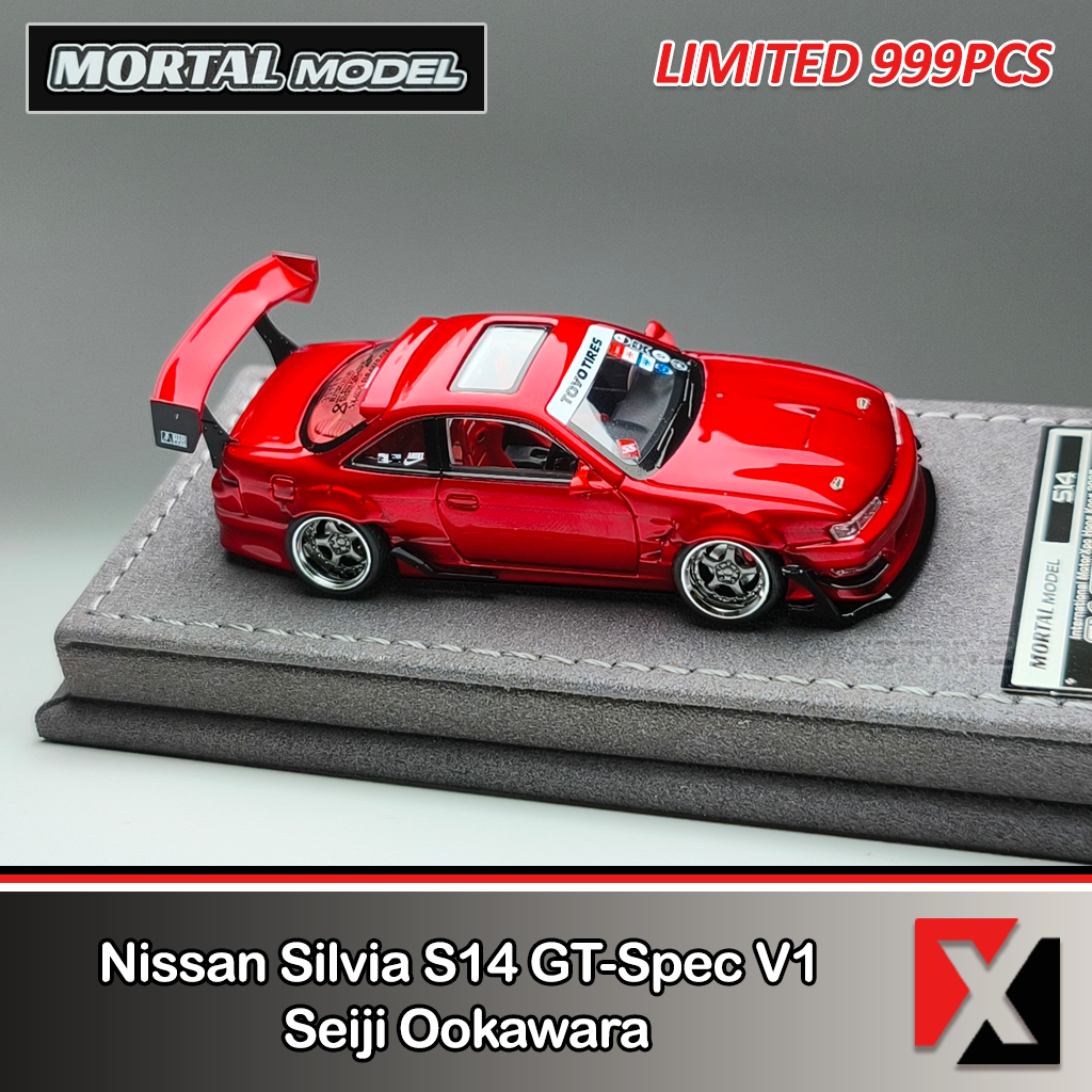 Jual MORTAL MODEL 1:64 Nissan Silvia S14 GT-SPEC V1 Cambergang 1.0