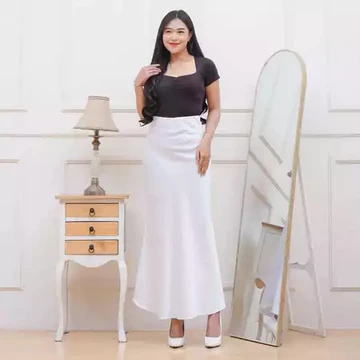 Rok Satin Maxi Premium Rok Duyung Panjang Wanita Formal Casual Bawahan Kerja Kuliah