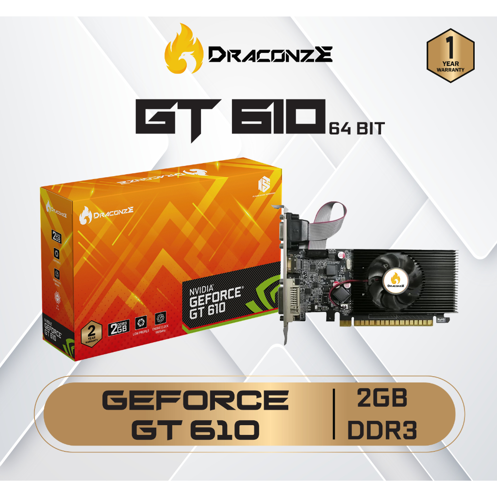 Jual VGA CARD / VGA NVIDIA GT610 / VGA GT610 / VGA DRACONZE GT610 LP ...