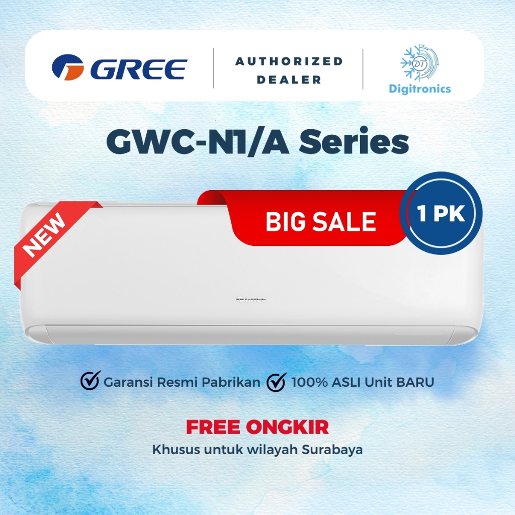 Jual Digitronics AC Gree Standard 1 PK | GWC-09N1/A Series | Shopee ...