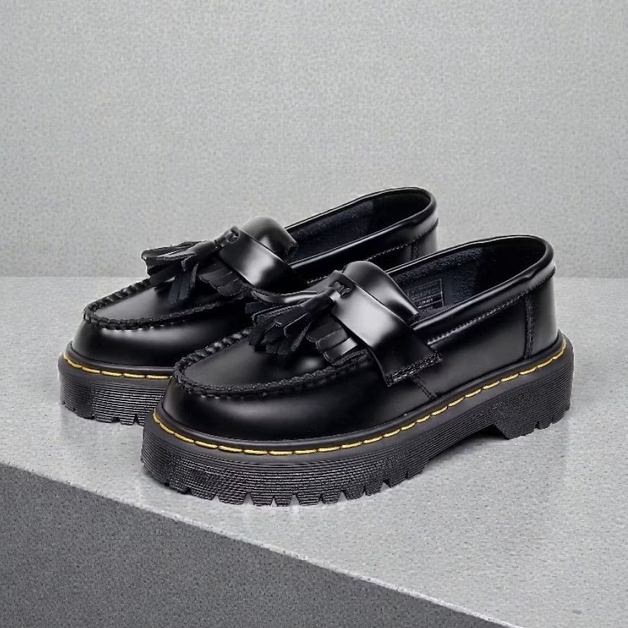 Jual Sepatu Docmar Loafers Bex Platform Adrian Tassel Black Faux ...