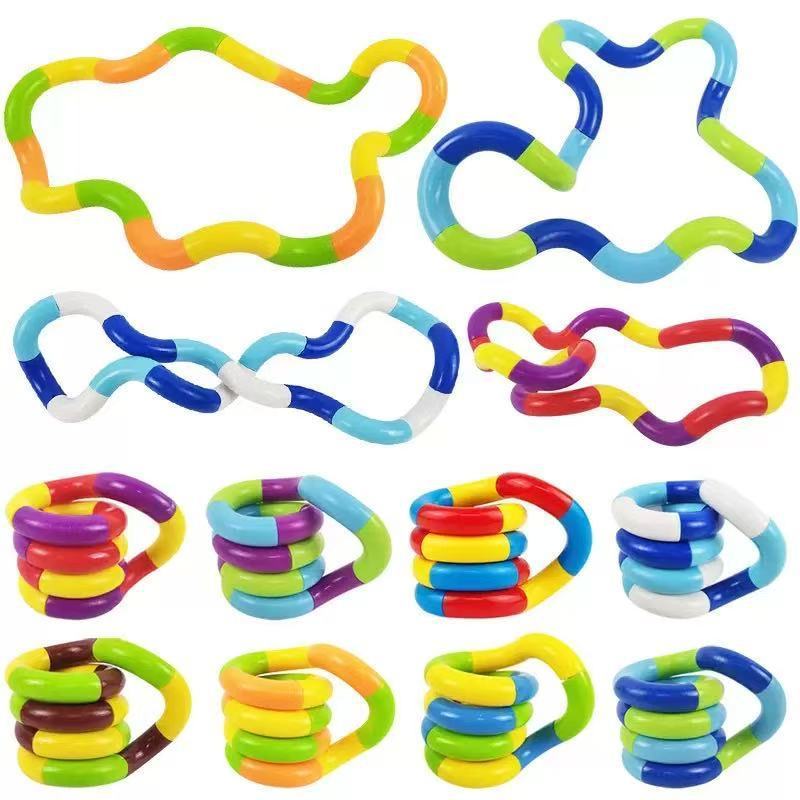 Jual Mainan Fidget Toys Tangled Rope Ular Fleksibel Anti Stres Sensory ...