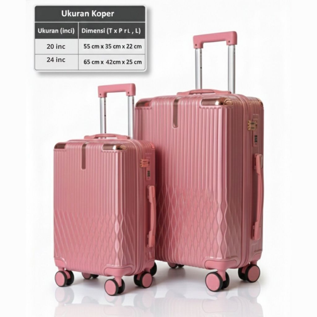 Jual Koper Trolley Keras Multifungsi, Warna Beragam, 20 Inci dan 24 ...