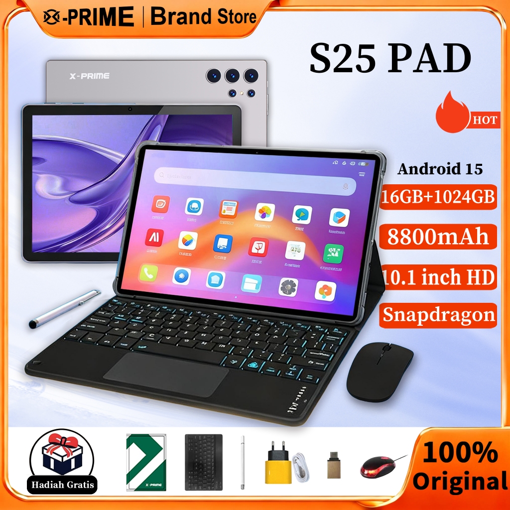 Jual [COD] X-PRIME 2025 Tablet 5G Baru tab S25 mate i Pad Pro|10.1