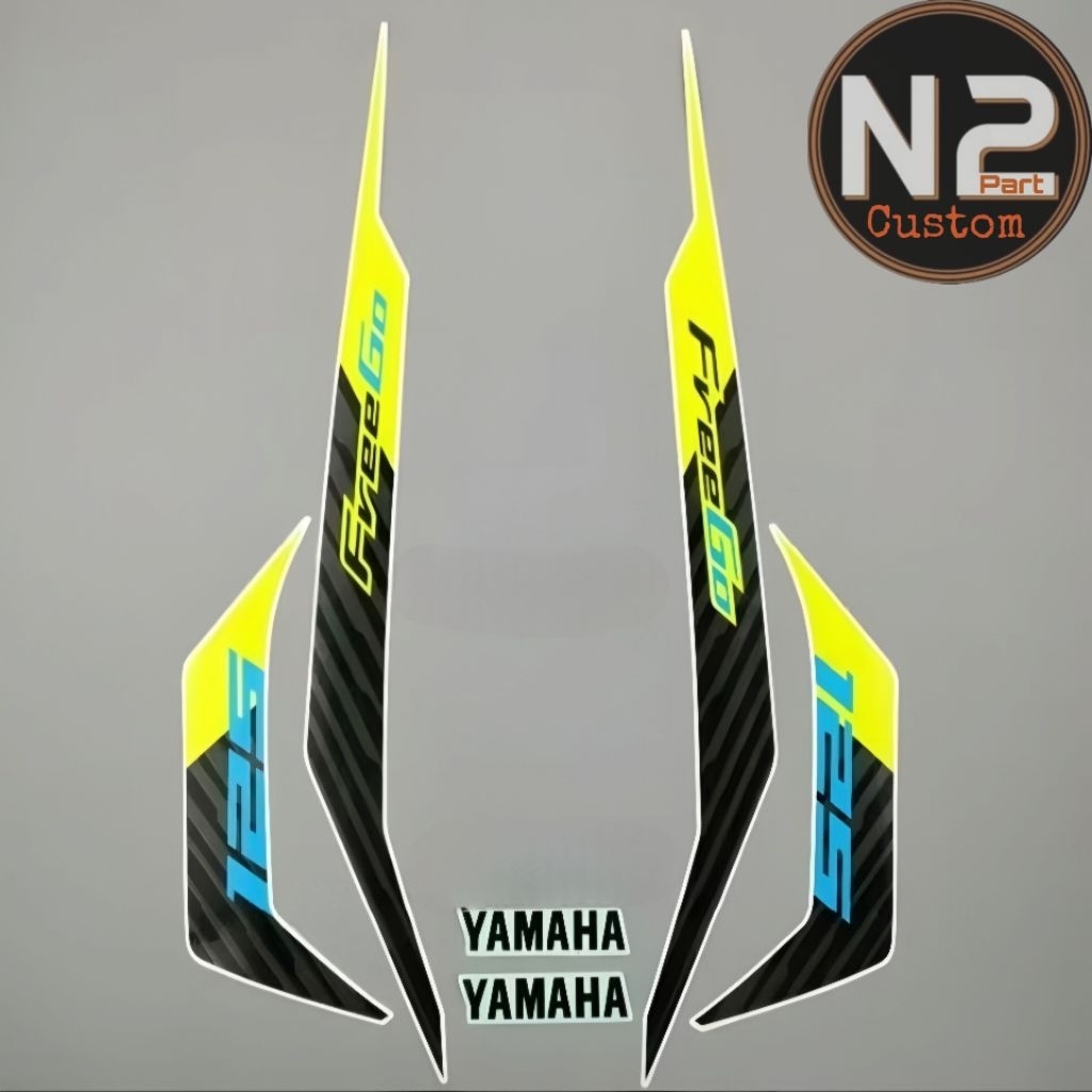 Jual Striping Stiker Yamaha Freego 2022 2023 putih kuning original ...