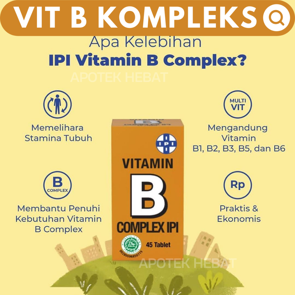 Jual Vitamin B Kompleks Ipi Terlengkap & Harga Terbaru Agustus 2026 ...