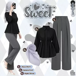 Korean Remaja OOTD 3in1 Set Hijab Elegan