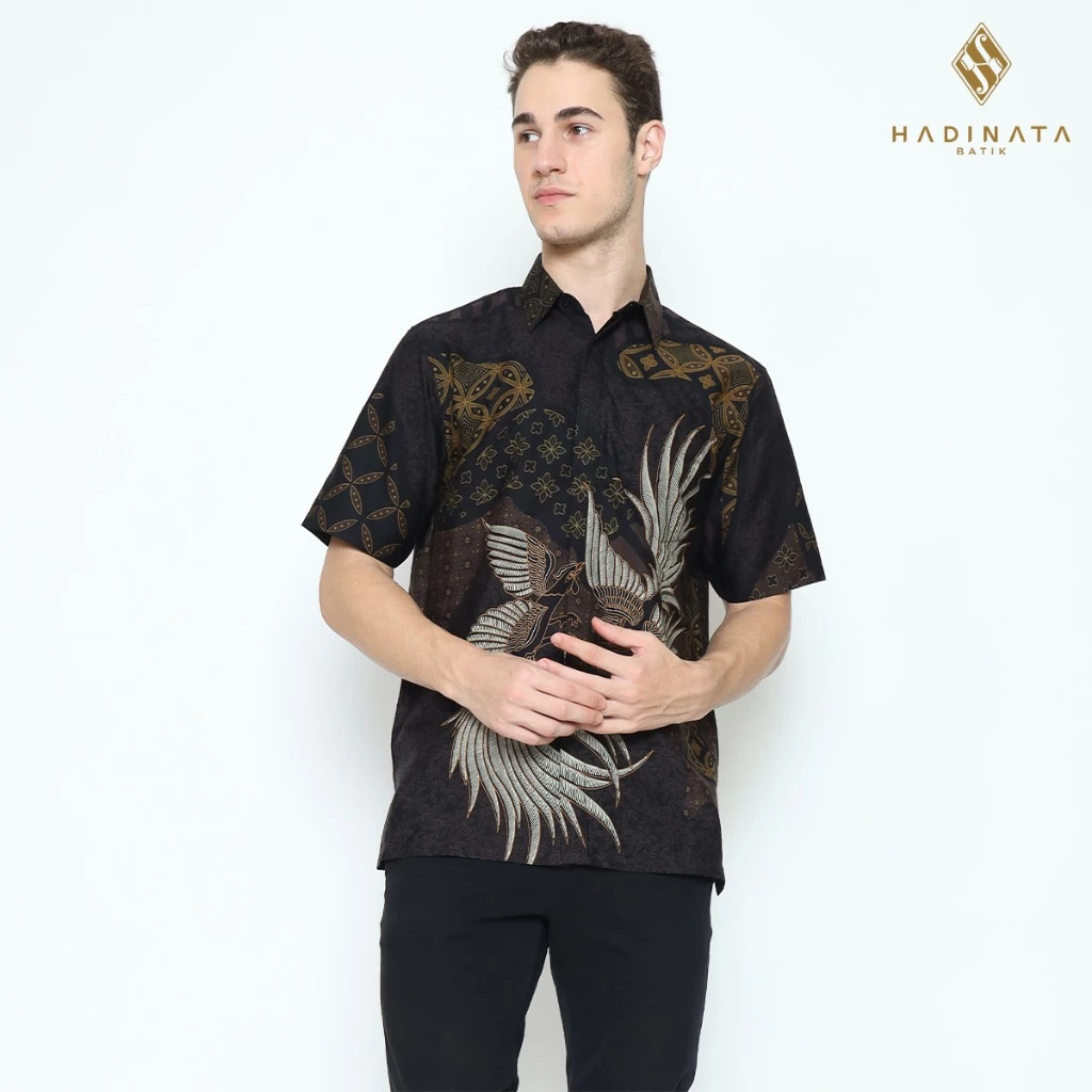 Hadinata Batik Premium Kemeja Batik Pria Lengan Pendek Superfine Meru Malia - foto 1