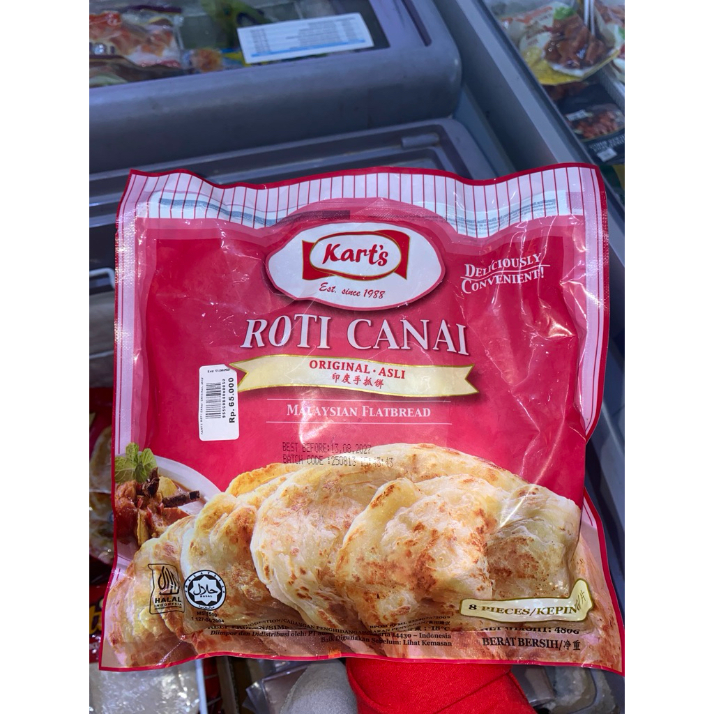 Jual KARTS Roti Canai Asli 8pcs - Roti Canai Malaysia Flatbread Halal ...