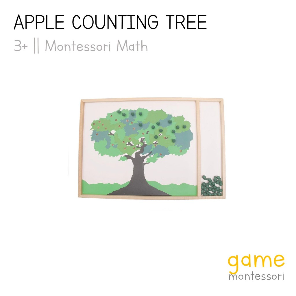 Jual Game Montessori Apple Counting Tree | Shopee Indonesia