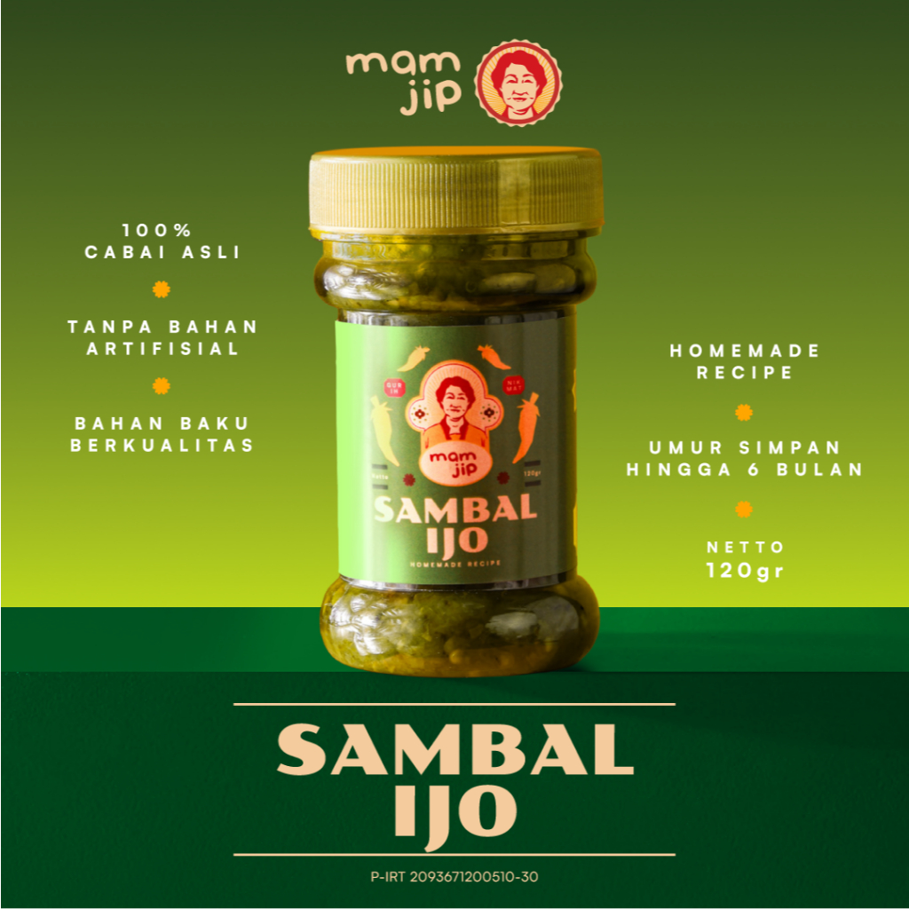 Jual Sambal Ijo Ala Padang Terasi Kemasan Botol 120gr Pedas Gurih Nagih ...