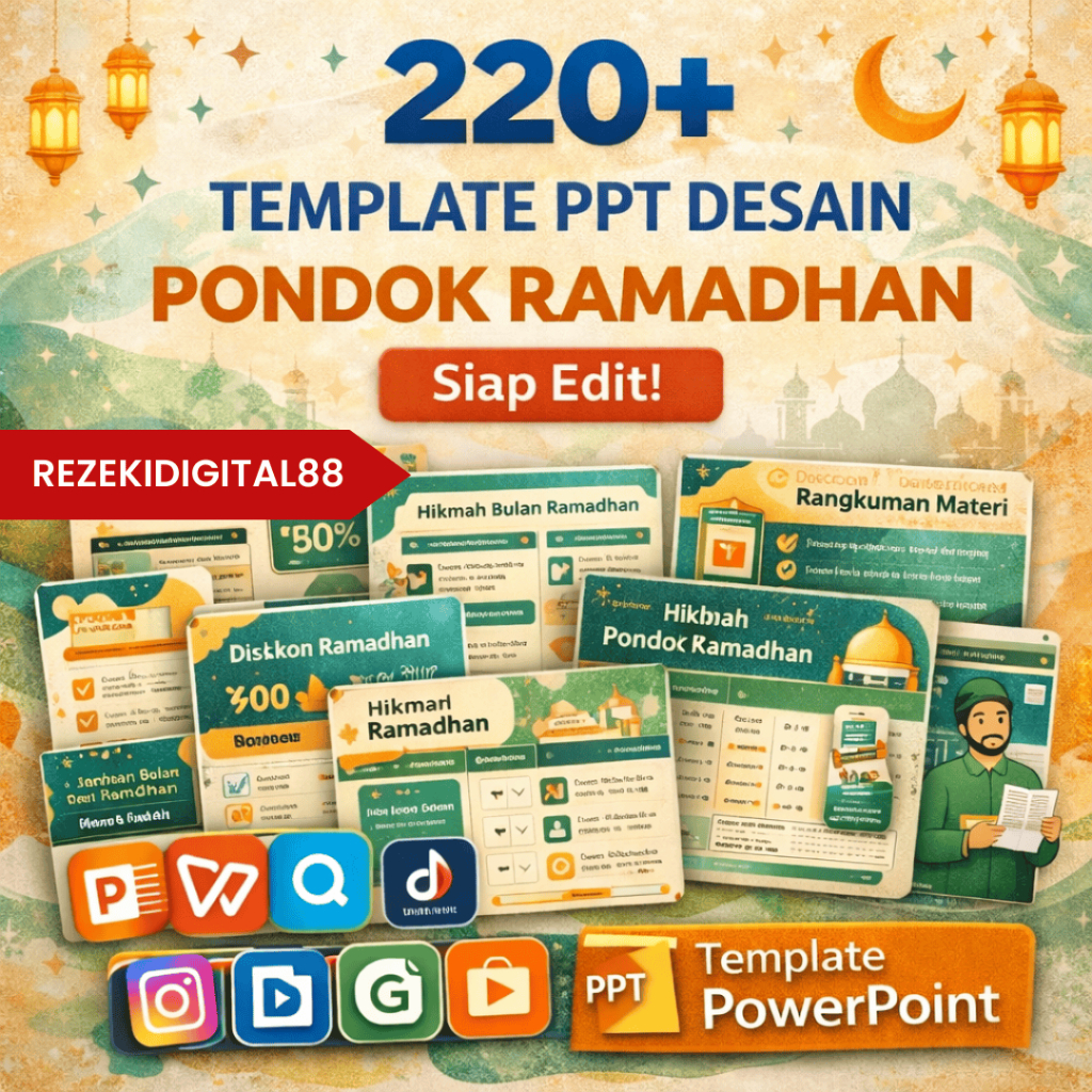 Jual (126) 200+ Template PPT Desain Pondok Ramadhan – Template Konten ...