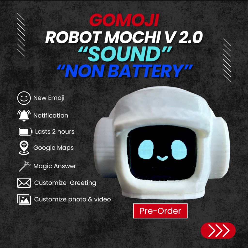 Jual Gomoji Robot Mochi V2 With Sound & Non Battery (Lokal) Custom ...