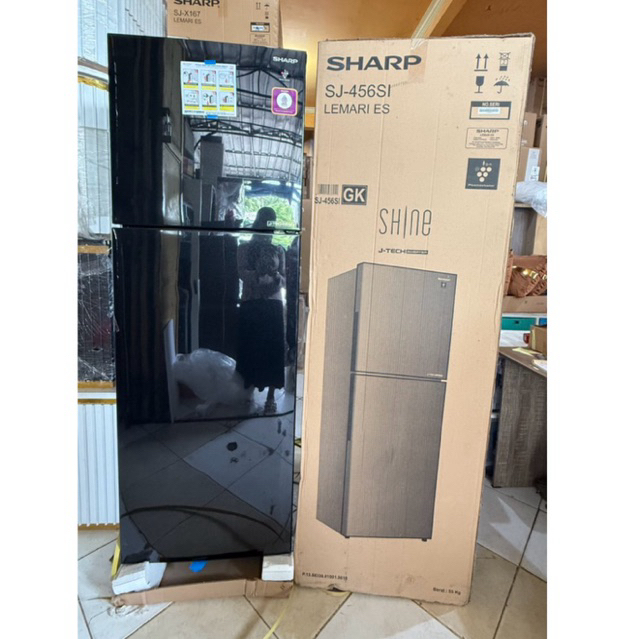 Jual Kulkas SHARP INVERTER 2 Pintu/SJ 456SI GK | Shopee Indonesia