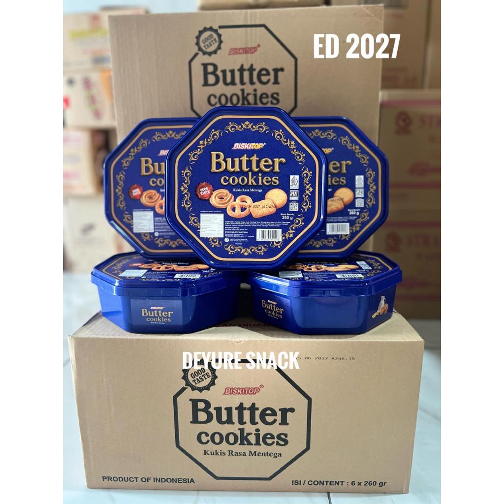 Jual Biskitop Buttercokies Segi Karton 6 kaleng x 290 g Jar Timba Snack ...