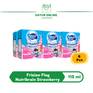 Susu UHT Frisian Flag Nutribrain Strawberry