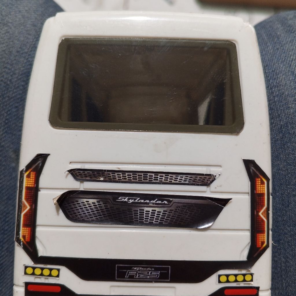Jual kaca depan belakang miniatur bus bis rkc tembus lampu rotator ...