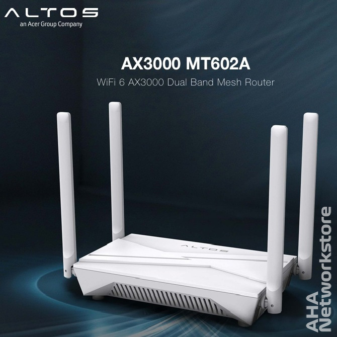 Jual MT602A ALTOS MT602A WiFi6 AX3000 Dualband Mesh Router ACER ALTOS ...