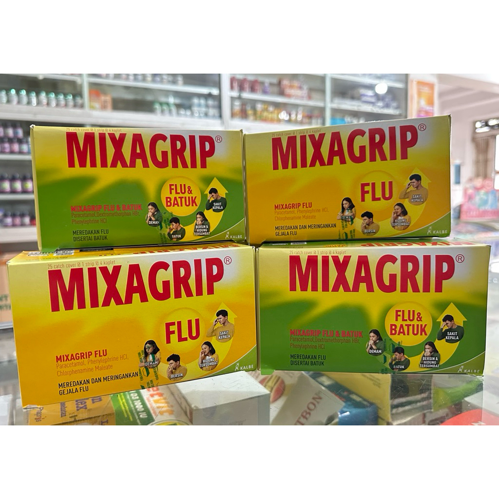 Jual Mixagrip Flu&Batuk//Flu Box (25 Strips/Box) | Shopee Indonesia
