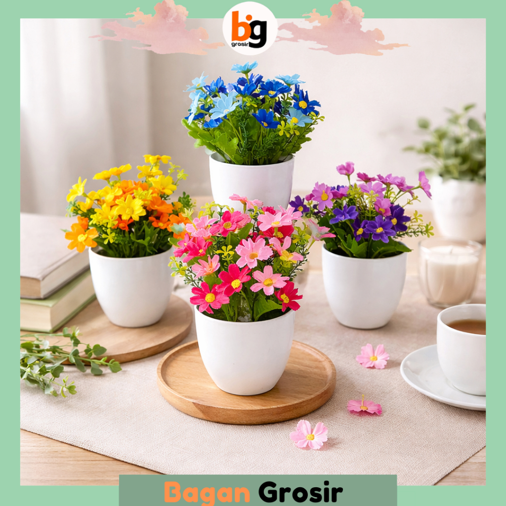 Jual BG Bunga Krisan Artificial Dekorasi Plastik Flower Ornamen ...