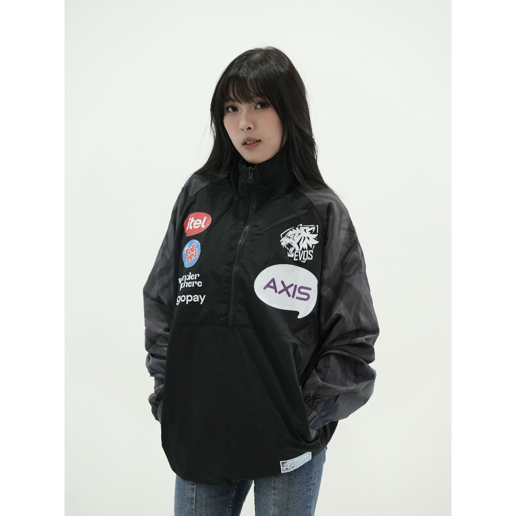 Jual EVOS HALF ZIP SPONSORED JACKET | Shopee Indonesia