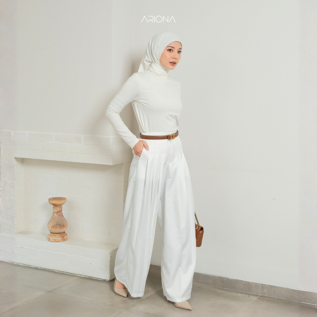 Jual Ariona - Celana Kulot Rempel Zeina | Shopee Indonesia